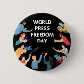 Welttag der Pressefreiheit Button (Vorderseite)