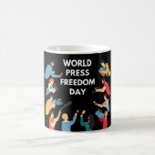 Welttag der Pressefreiheit Kaffeetasse (Mittel)