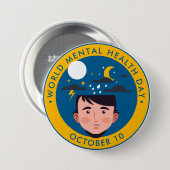Welttag der psychischen Gesundheit, Mensch Button (Vorne & Hinten)