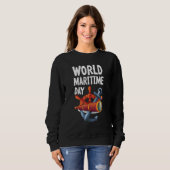 Welttag der Seeschifffahrt IMO Sweatshirt (Vorne ganz)