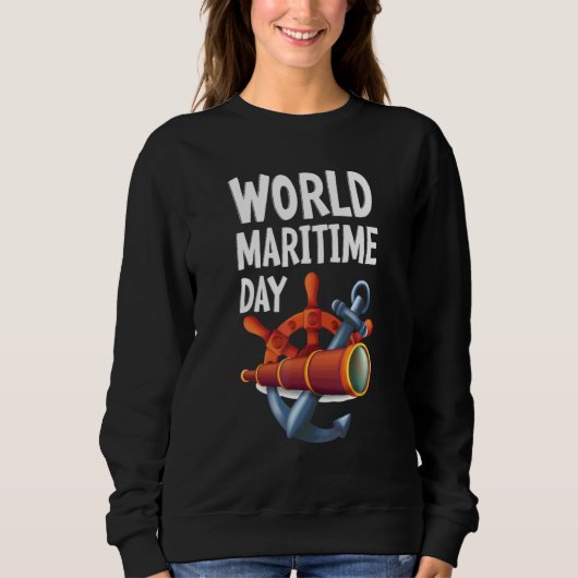 Welttag der Seeschifffahrt IMO Sweatshirt (Vorderseite)