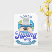 Welttag der Typisierung Karte (Gelbe Blume)