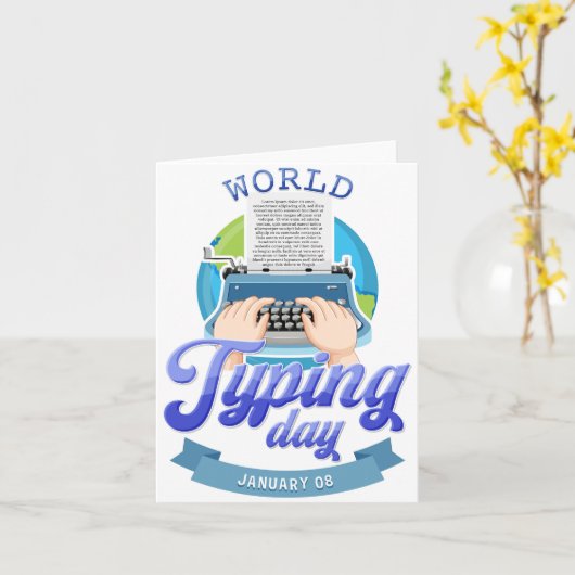 Welttag der Typisierung Karte (Gelbe Blume)