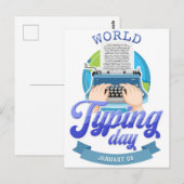 Welttag der Typisierung Postkarte (Vorne/Hinten)