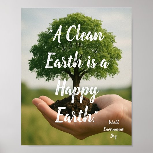 Welttag der Umwelt Poster (Vorne)