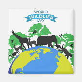Welttag der Wildtiere Magnet (Vorne)