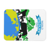 Welttag der Wildtiere Magnet (Horizontal)