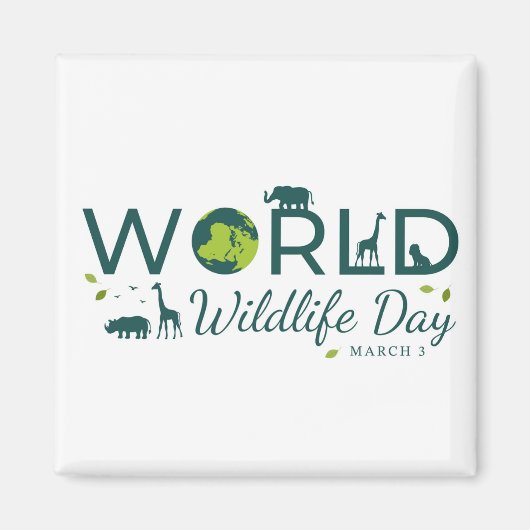 Welttag der Wildtiere Magnet (Vorne)