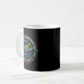 Welttag des Autismus 2. April Band Merch Kaffeetasse (Vorderseite Links)