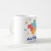 Welttag des Bewusstseins für Autismus Kaffeetasse (Vorderseite Links)