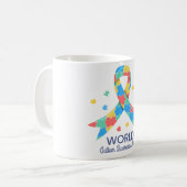 Welttag des Bewusstseins für Autismus Kaffeetasse (Vorderseite Links)