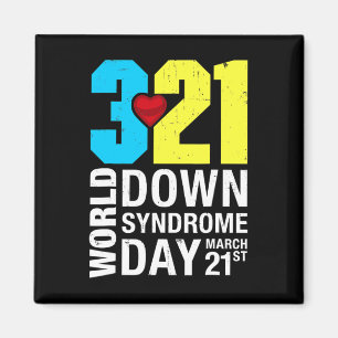 Welttag des Down-Syndroms 21. März Für Männer Frau Magnet