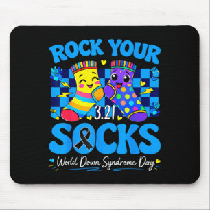 Welttag des Down-Syndroms Rock Socken 321 Männer F Mousepad