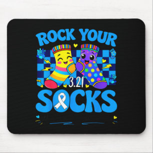 Welttag des Down-Syndroms Rock Socken 321 Männer F Mousepad