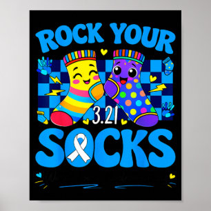 Welttag des Down-Syndroms Rock Socken 321 Männer F Poster