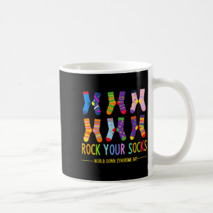 Welttag des Down-Syndroms Rock-Socken Bewusstsein Kaffeetasse