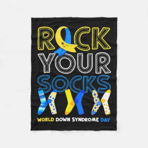 Welttag des Down-Syndroms Rocke Deine Socken-Bekan Fleecedecke