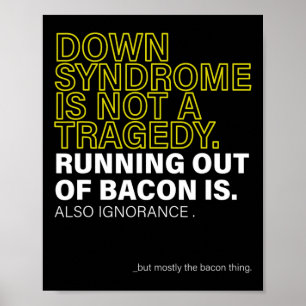 Welttag des Down-Syndroms, um gegen Krebsideen Dow Poster