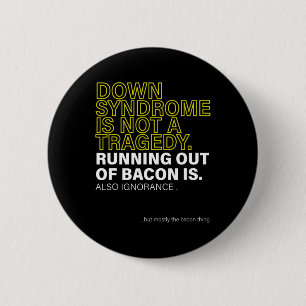 Welttag des Down-Syndroms, um gegen Krebsideen nac Button