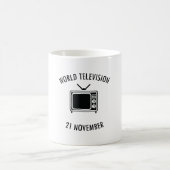 Welttag des Fernsehens Kaffeetasse (Mittel)
