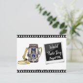 Welttag des Fotos August 19. Postkarte (Stehend Vorderseite)