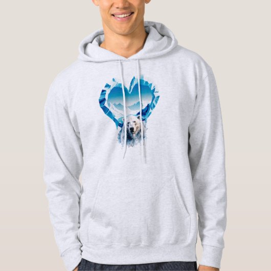 Welttag für Gletscher Hoodie (Vorderseite)