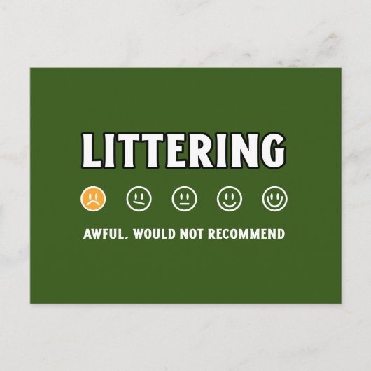 Welttag mit 1 Sternen Postkarte (Vorderseite)