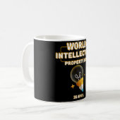 Welttag zum Thema geistiges Eigentum Kaffeetasse (Vorderseite Links)