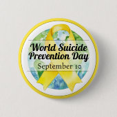 Welttag zur Suizidprävention am 10. September Button (Vorderseite)