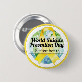 Welttag zur Suizidprävention am 10. September Button (Vorne & Hinten)