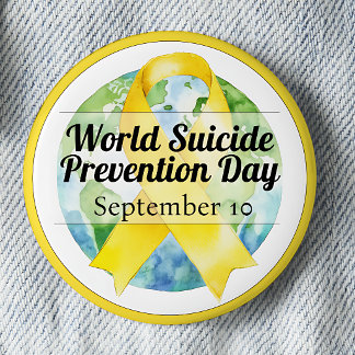 Welttag zur Suizidprävention am 10. September Button