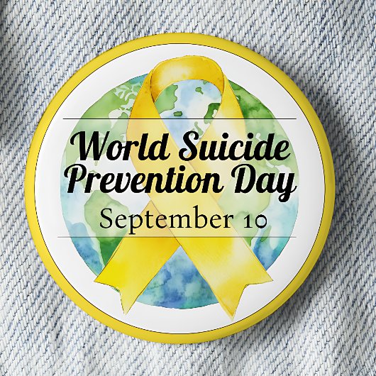 Welttag zur Suizidprävention am 10. September Button