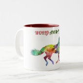 Welttag Zweifarbige Tasse (Vorderseite Links)