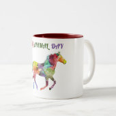 Welttag Zweifarbige Tasse (VorderseiteRechts)