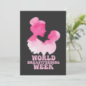 Welttagende Woche Stillzeit Bewusstsein GIft Einladung (Stehend Vorderseite)