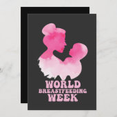 Welttagende Woche Stillzeit Bewusstsein GIft Einladung (Vorne/Hinten)