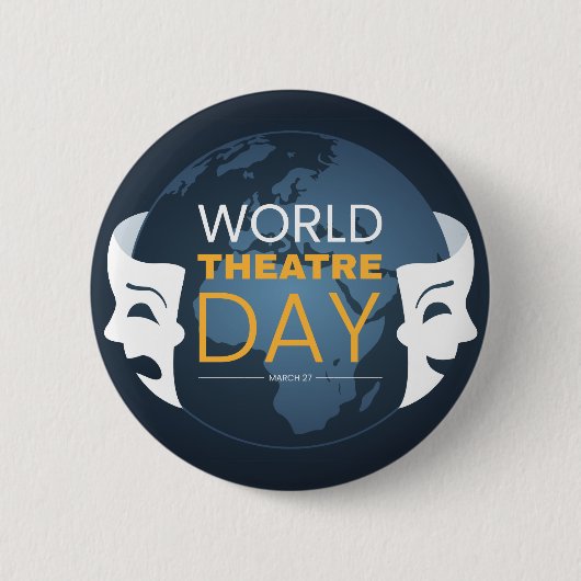 Welttheatertag Button (Vorderseite)