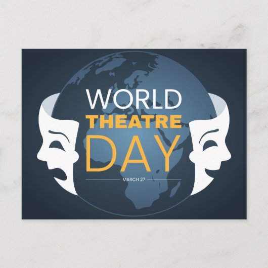 Welttheatertag Postkarte (Vorderseite)