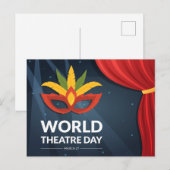 Welttheatertag Postkarte (Vorne/Hinten)