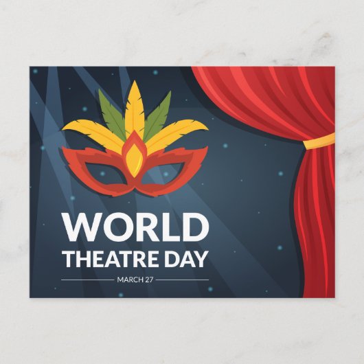 Welttheatertag Postkarte (Vorderseite)