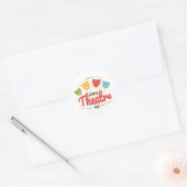 Welttheatertag Runder Aufkleber (Umschlag)