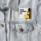Welttierärztetag Button (Beispiel)