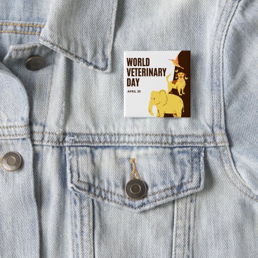 Welttierärztetag Button (Beispiel)