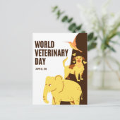 Welttierärztetag Postkarte (Stehend Vorderseite)