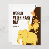 Welttierärztetag Postkarte (Vorne/Hinten)