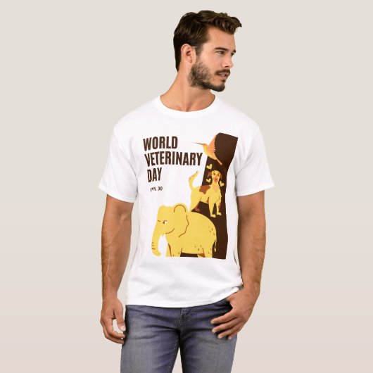 Welttierärztetag T-Shirt (Vorne ganz)