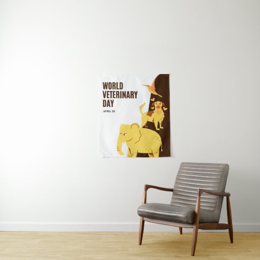 Welttierärztetag Wandteppich (Beispiel)
