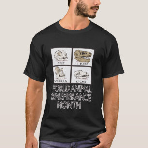 Welttierschutz Gedenken an verstorbene Tiere T-Shirt