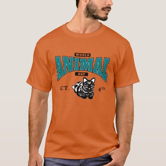 Welttiertag 4. Oktober Junge T-Shirt (Vorderseite)