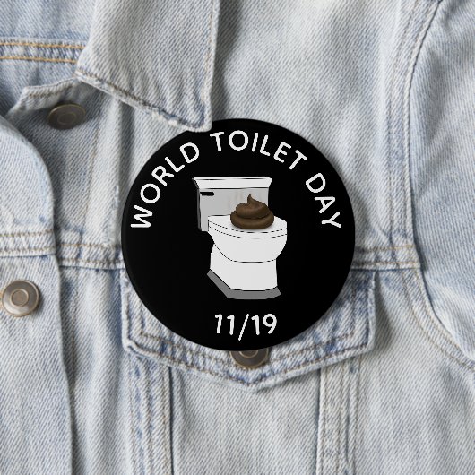 Welttoiletag 19. November Sonntag Button (Beispiel)
